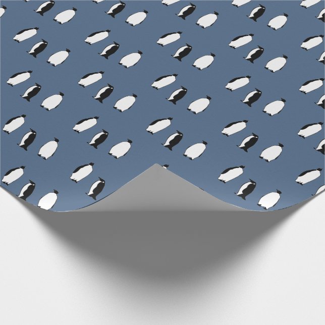 Papel De Presente Pinguim Pássaro Azul Antártico Polar Animal da Ant (Ponta)