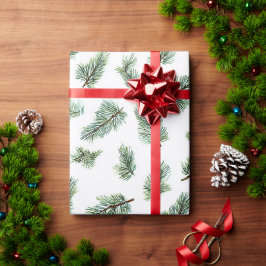 Papel De Presente Pinheiro de Natal Verde