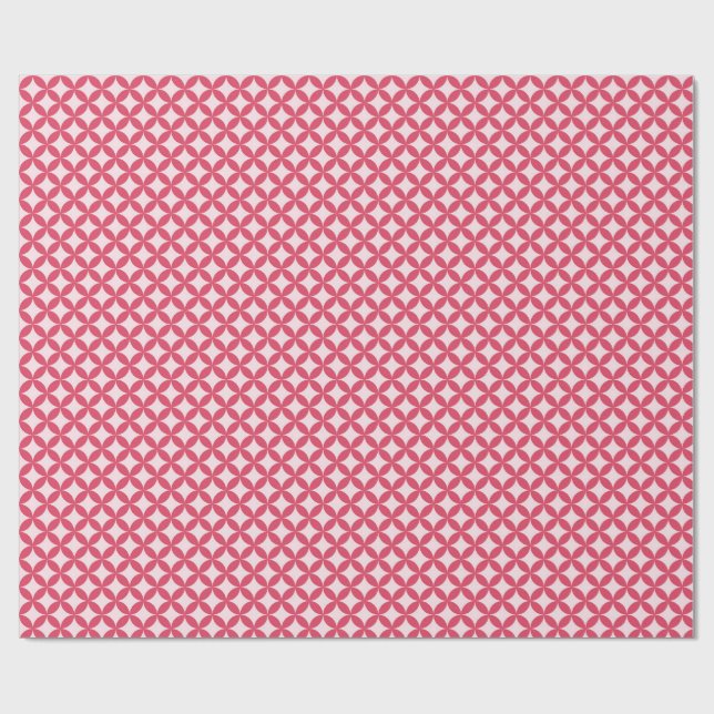 Papel De Presente Pink, abstract circles (Aberto)