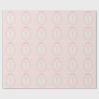 Papel De Presente Pink Bow Coquette Silly Goose 1st Birthday 