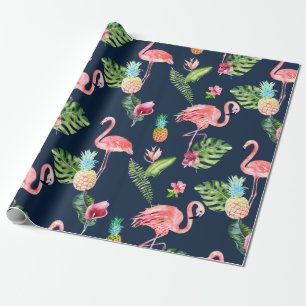 Papel De Presente PINK FLAMINGOS PixDezines  ANTECEDENTES