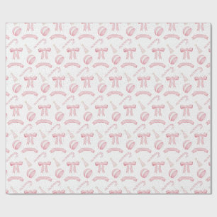 Papel De Presente Pink Noel Candy Xmas sem personalização em segundo