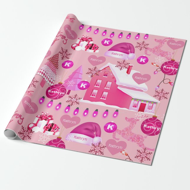 Papel De Presente Pink personalizado (Desenrolado)