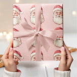 Papel De Presente Pink & Red Vintage Papai Noel<br><div class="desc">Enrole seus presentes de feriado em estilo com este Papel de enrolar Pink & Red Vintage Santa Claus. Apresentando um charmoso design do Papai Noel em um esquema de cor rosa e vermelha, este papel de embrulho adiciona um toque divertido e nostálgico aos seus presentes de Natal. Perfeito para um...</div>