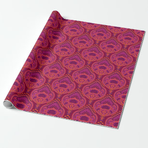 Papel De Presente Pinkoinko - Paisley Emplumado