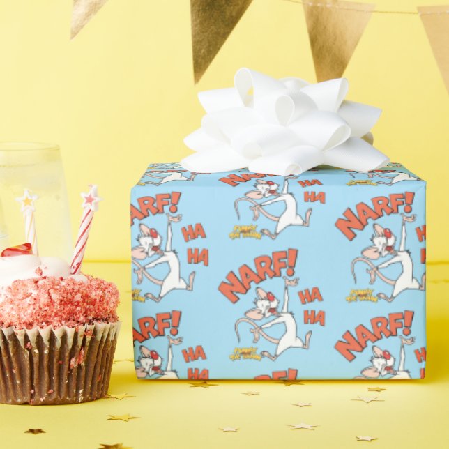Papel De Presente Pinky e o Cérebro | Pinky "Narf!" (Festa de aniversário)