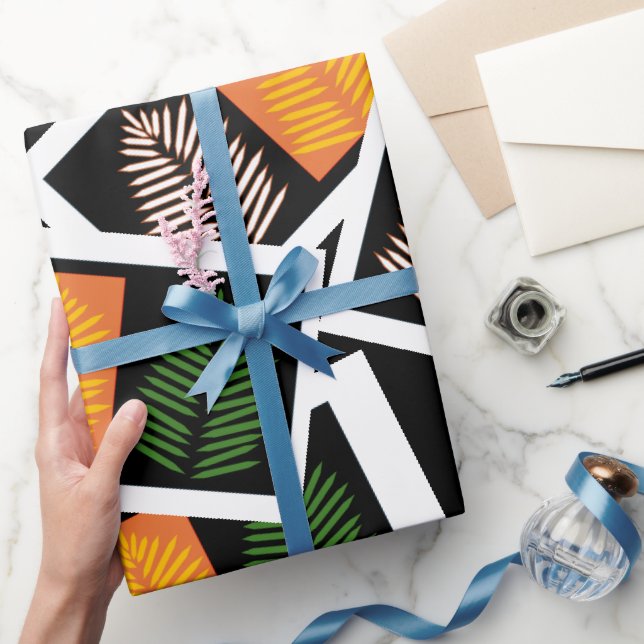 Papel De Presente Pinnado Funky  (Presentear)