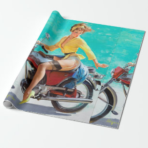 Papel De Presente Pino de motocicleta para cima