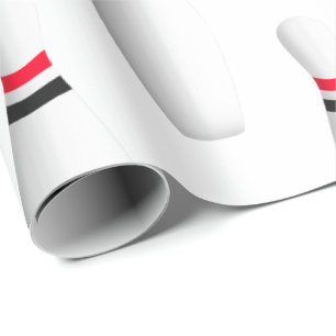 Papel De Presente pinos de boliche brancos no branco