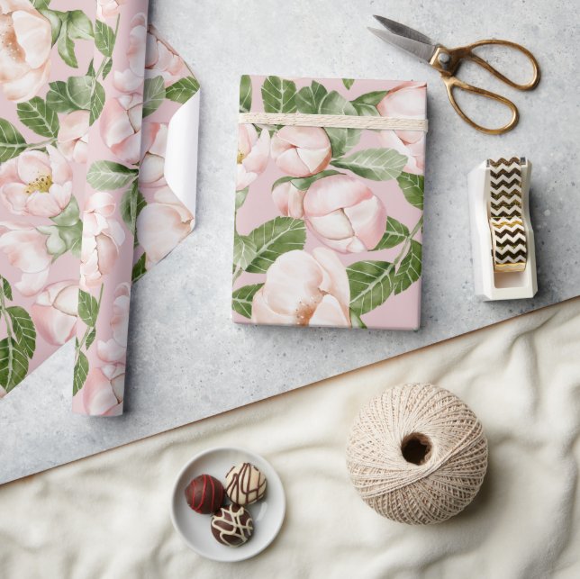 PAPEL DE PRESENTE PINTA E JARDIMENTO FLORÍVEL VERDE (Artesanato)