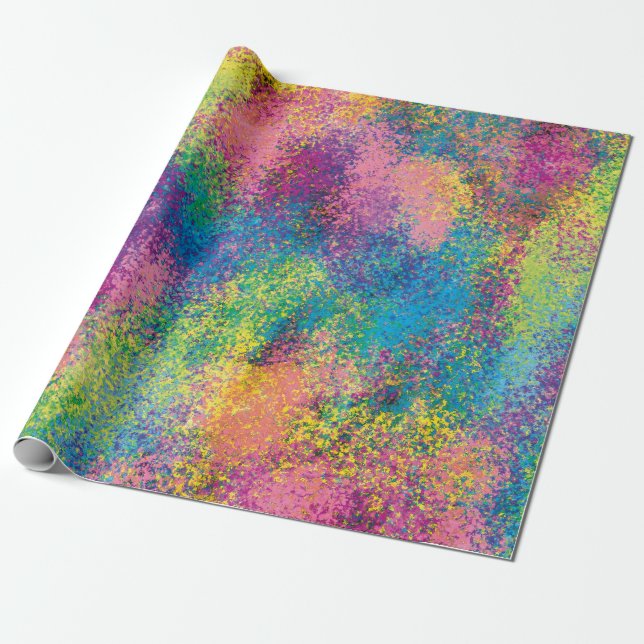 Papel De Presente Pinta esmagada. (Desenrolado)