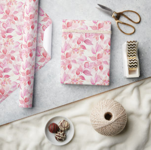Papel De Presente Pintado à mão Pintado com folha de água Padrão em