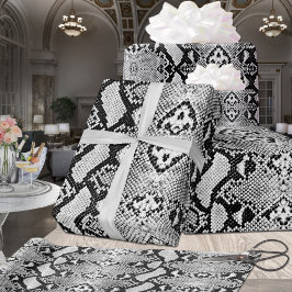 Papel De Presente Pinto-Pinto-Branco Exótico