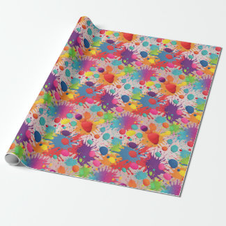 Papel De Presente Pintor arco-íris