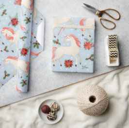 Papel De Presente Pintos do Natal - Linda Rapariga Moderna