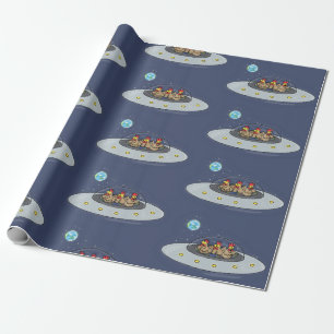 Papel De Presente Pintos engraçados na ilustração de desenhos ani