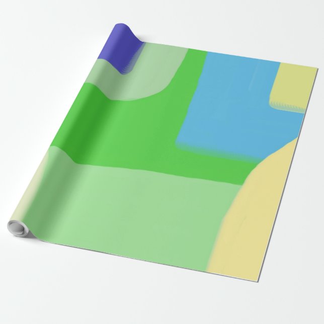 Papel De Presente pintura abstrato (Desenrolado)