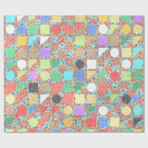 Papel De Presente Pintura Acrílica Colorida 