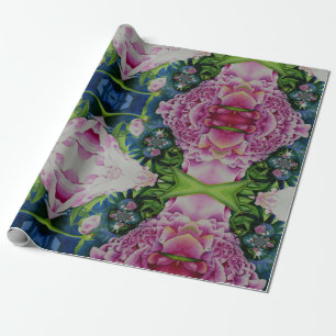 Papel De Presente pintura aquosa a cor rosa abstrato 