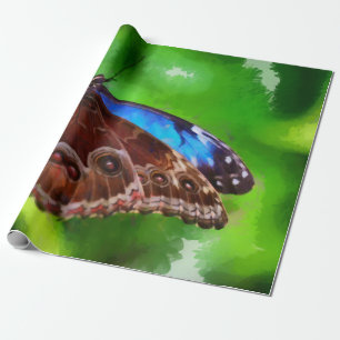 Papel De Presente Pintura da borboleta