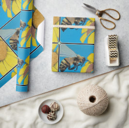 Papel De Presente Pintura da dança do jardim em