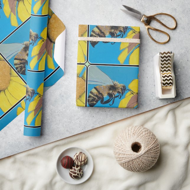 Papel De Presente Pintura da dança do jardim em (Artesanato)