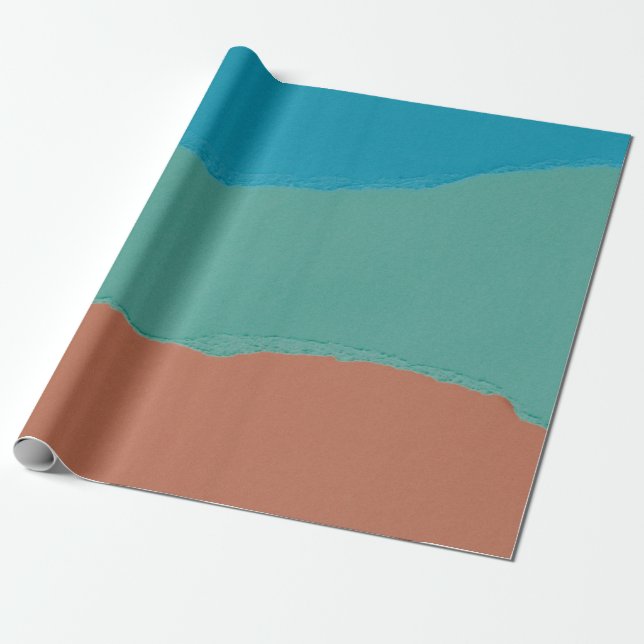 Papel De Presente Pintura de abstrato em laranja e preto (Desenrolado)