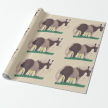 Pintura de cavalos em pé, estufação de grama