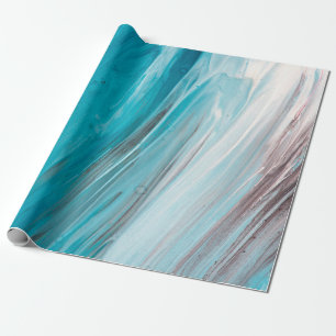 Papel De Presente Pintura de guache desenhada à mão. Abstrato art ba