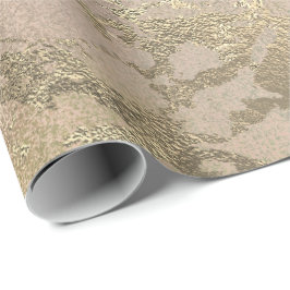Papel De Presente Pintura de pincel rosa Champaçãozinho de mármore D