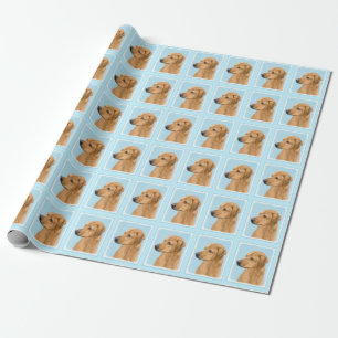 Papel De Presente Pintura de Rhodesian Ridgeback - Arte Original de