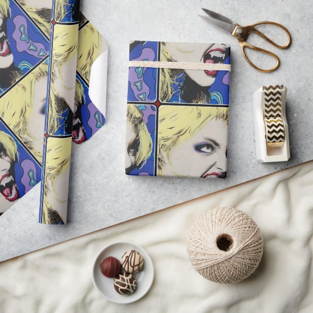 Papel De Presente Pintura do "Duro de Beijo" numa (Artesanato)