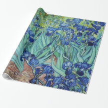 Pintura floral vintage, Íris, Vincent van Gogh