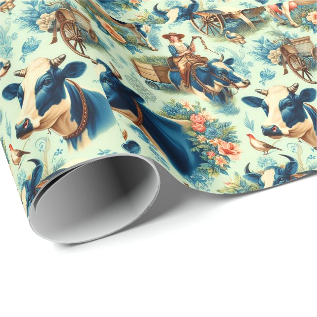 Papel De Presente Pintura por Aquarela de Fazenda Cócica (Ponta do rolo)