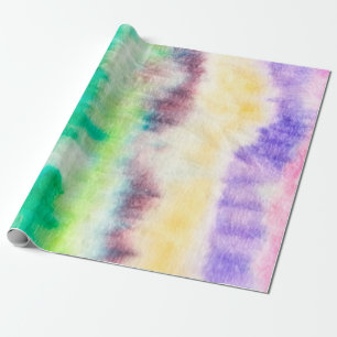 Papel De Presente Pintura Suja Negra. Shibori Pattern. Pincel Rosa