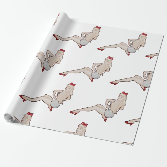 Papel De Presente Pinup Wraping Paper (Desenrolado)