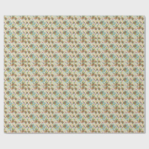Papel De Presente Piquenique na Praia & Frutas de Verão Padrão de Gi