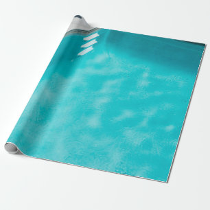 Papel De Presente Piscina de natação azul