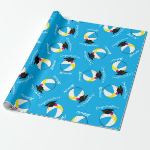 Papel De Presente Piscina Party Festa de formatura Beach Ball