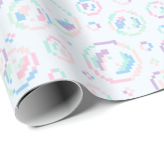 Papel De Presente Pixel Soap Bubbles Pattern