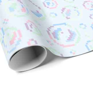 Papel De Presente Pixel Soap Bubbles Pattern