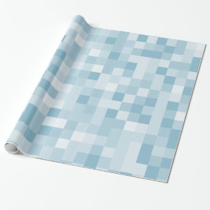 Papel De Presente pixels azuis
