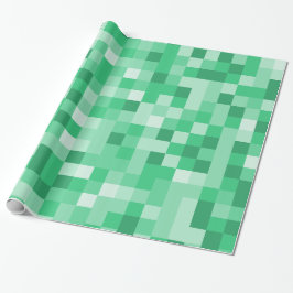 Papel De Presente pixels verdes