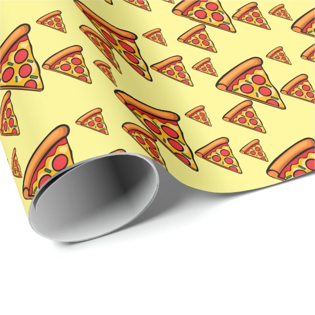 Papel De Presente Pizza Friday Design - Papel de enrolamento de mate (Ponta do rolo)