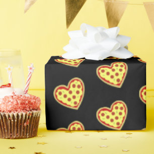 Papel De Presente Pizza Meu Coração