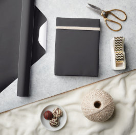 Papel De Presente Placa de Cinza de carvão sólido Chic Elegante Mini