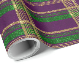 Papel De Presente Plaid de Carnaval