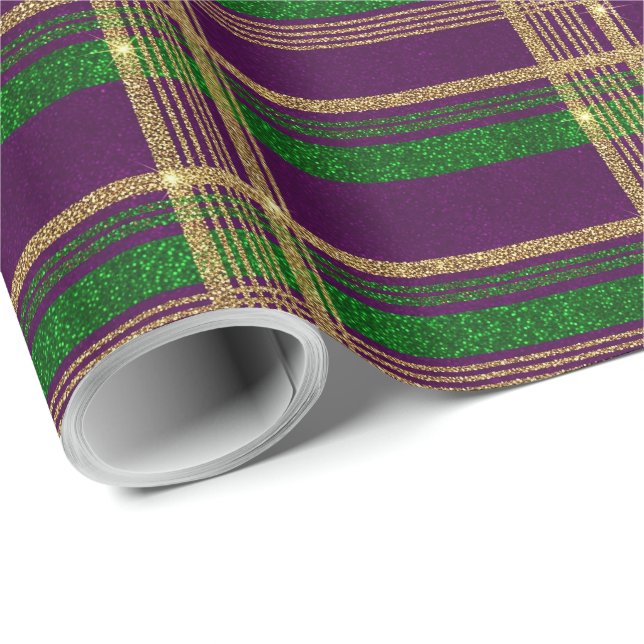 Papel De Presente Plaid de Carnaval (Ponta do rolo)