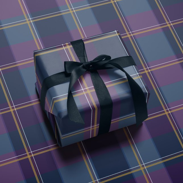 Papel De Presente Plaid de Natal clássico simples de feriado (Criador carregado)