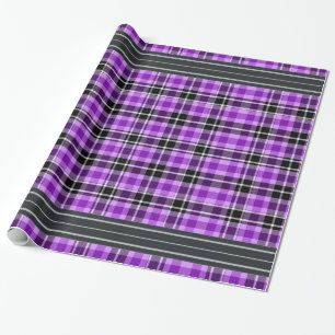 Papel De Presente Plaid Decorativo